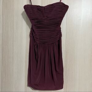 BCBGMaxazaria Pleated Strapless Blouse